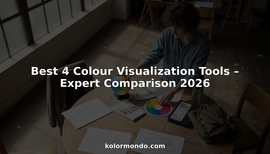 Art teacher using four color visualization tools